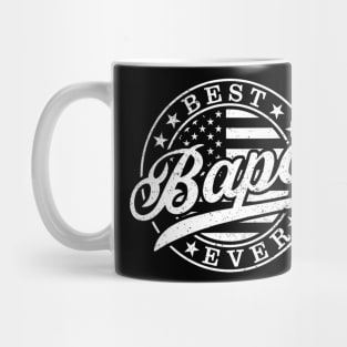 Best Bapa Ever American US Flag Grandpa Father's Day Mug